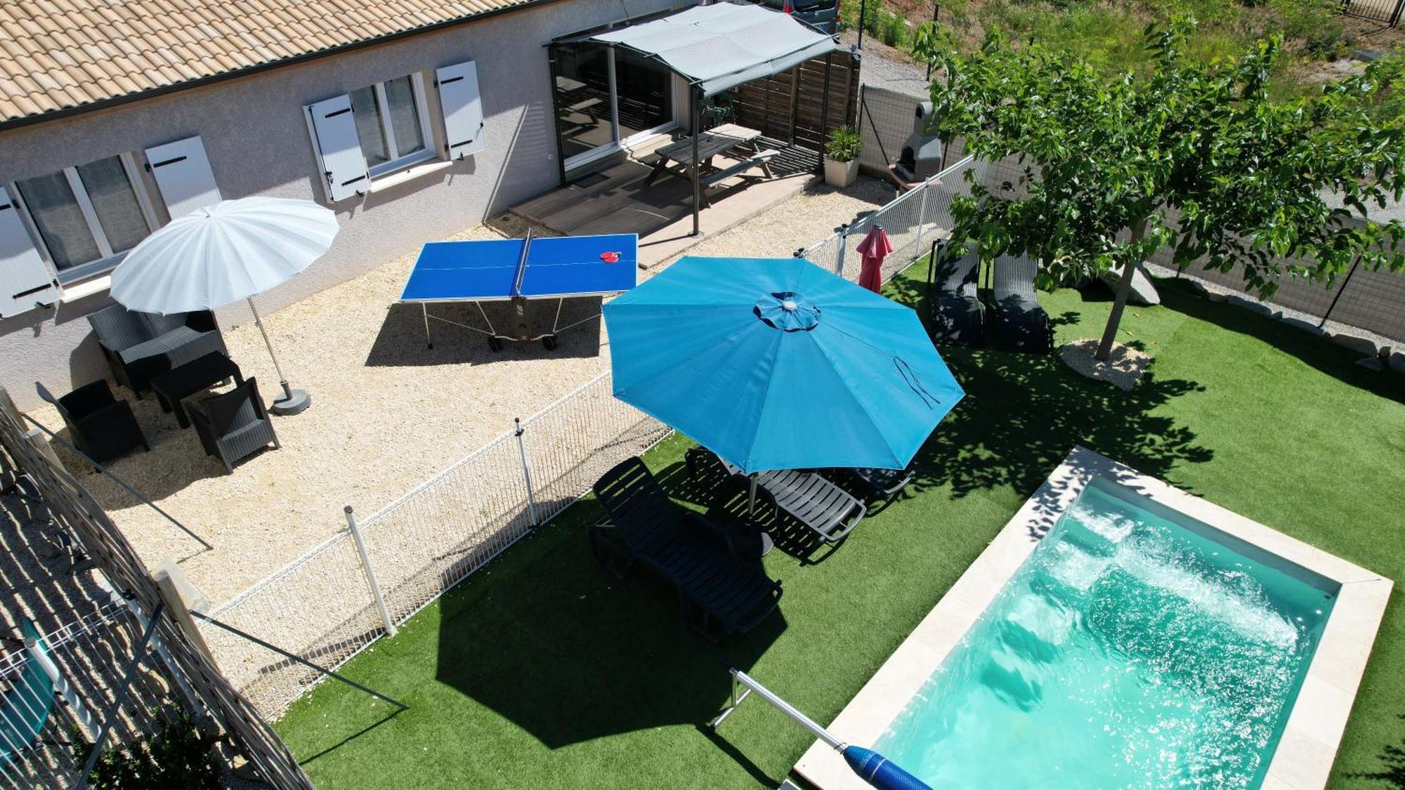 En Ardeche, Gite L'Odyssee Climatise Avec Sa Piscine Privee Et Chauffee Joyeuse Exterior foto